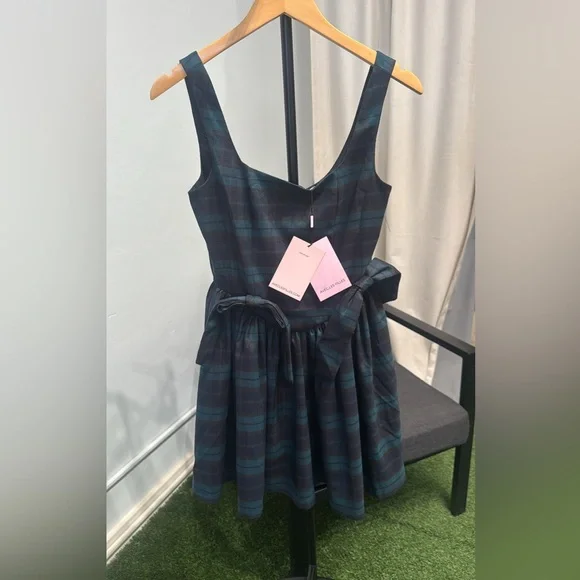 NWT Avec Les Filles plaid mini dress - Picture 4 of 4